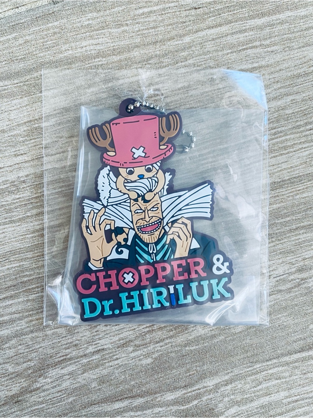 Anime ONE PIECE Chopper & Dr. Hiruluk Rubber Keychain Charm